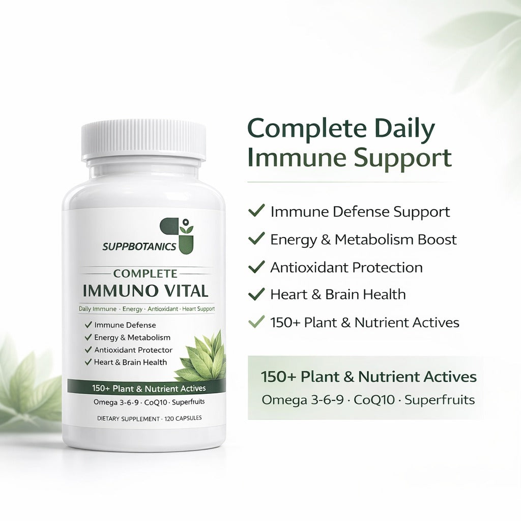 SuppBotanics Complete Immuno Vital™ Immune Support – 120 Capsules